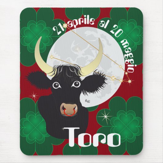 Toro 21 aprile al 20 maggio Tappetini per muis Muismat (Voorkant)