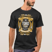 TORO Achternaam, TORO familienaam crest T-shirt (Voorkant)