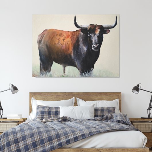 Toro bravo  canvas afdruk (Insitu (Slaapkamer))