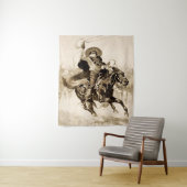 "Toro Toro" Een Vaquero die een os roopt Wandkleed (In situ)