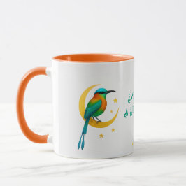 Torogoz Bird Gold Crescent Moon Mug Mok