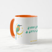 Torogoz Bird  Gold Crescent Moon Mug  Mok (Voorkant links)