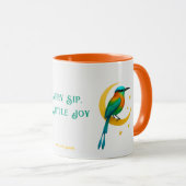 Torogoz Vogel Gouden Halve Maan Mok (Voorkant rechts)