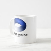 Toroïde binnenzijde (blauwe torus) koffiemok (Voorkant links)