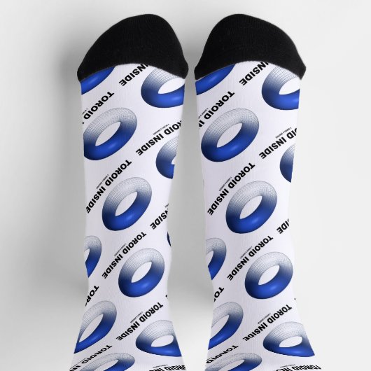 Toroïde binnenzijde (blauwe torus) sokken (Top)