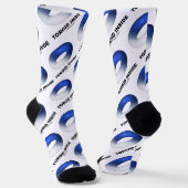 Toroïde binnenzijde (blauwe torus) sokken (Gebogen)