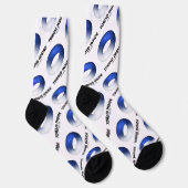 Toroïde binnenzijde (blauwe torus) sokken (Rechts)