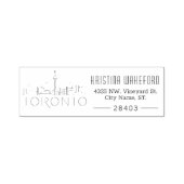 Toronto | Aangepast zelfinkend stempel voor adres (Design)