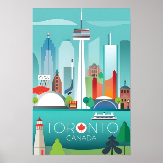 Toronto Afdruk Poster (Voorkant)