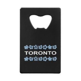 Toronto Aloha Bands Blauw Donker Kleur Creditkaart Flessenopener