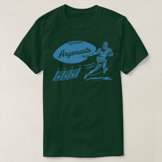  Toronto Argonauts Blue Argonauts Wordmark T-shirt (Design voorkant)