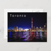 Toronto bij Night, Canada Briefkaart (Voorkant / Achterkant)