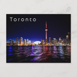 Toronto bij Night, Canada Briefkaart