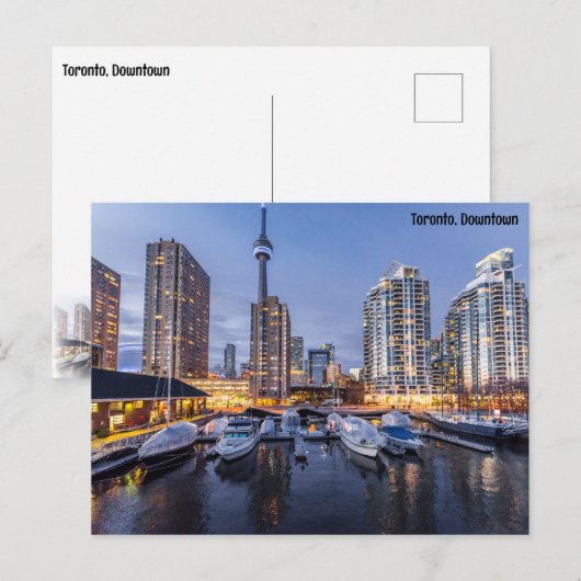 Toronto, Binnenstad Briefkaart (Voorkant / Achterkant)
