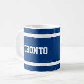 Toronto Blue en White Mok (Voorkant links)