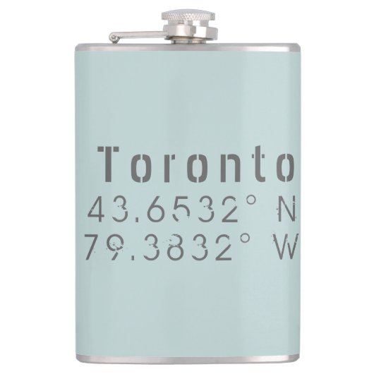 Toronto Breedlengtegraad Heupfles (Voorkant)