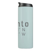 Toronto Breedtegraad Lengtegraad Thermosbeker (Geroteerd rechts)
