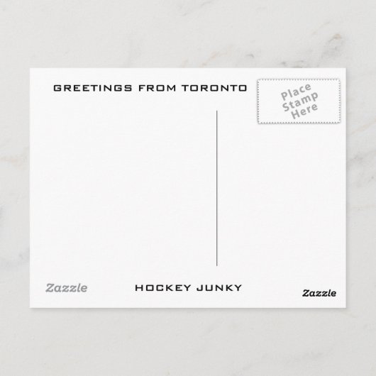 TORONTO BRIEFKAART (Achterkant)