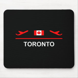 Toronto Canada Airport Plane Dark Color Muismat
