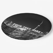 Toronto Canada Black and White  Custom Papieren Bordje (Gekanteld)