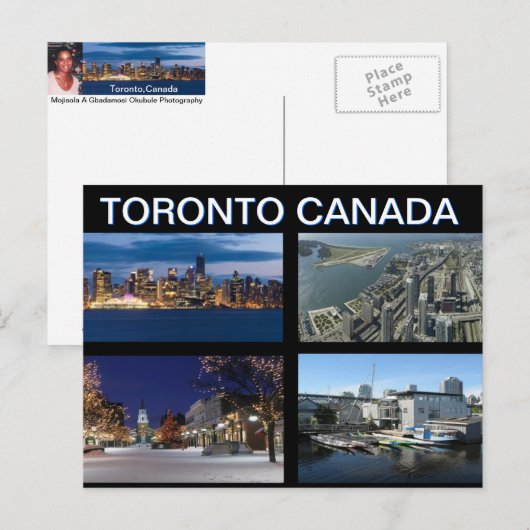 Toronto Canada Briefkaart van Mojisola A gbadamosi (Voorkant / Achterkant)