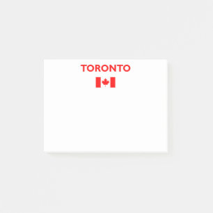 Toronto Canada Canadese vlag Donkere kleur Post-it® Notes