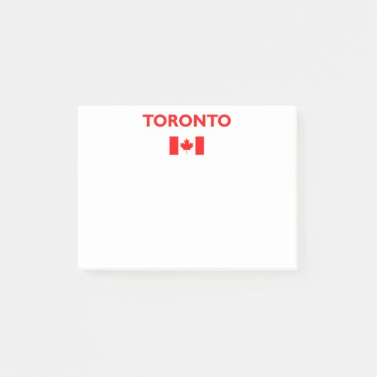 Toronto Canada Canadese vlag Donkere kleur Post-it® Notes (Voorkant)