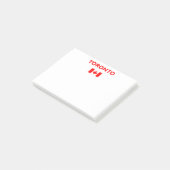 Toronto Canada Canadese vlag Donkere kleur Post-it® Notes (Schuin)