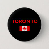 Toronto Canada Canadese vlag Donkere kleur Ronde Button 5,7 Cm (Voorkant)