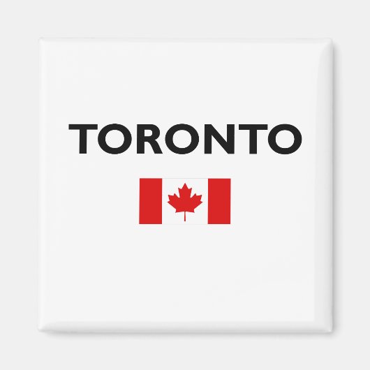 Toronto Canada Canadese vlag Licht-kleur Magneet (Voorkant)