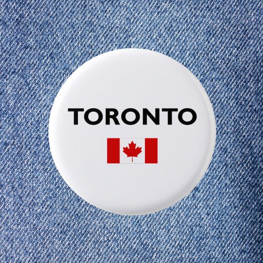 Toronto Canada Canadese vlag Licht-kleur Ronde Button 3,2 Cm
