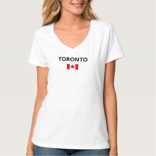 Toronto Canada Canadese vlag Licht-kleur T-shirt