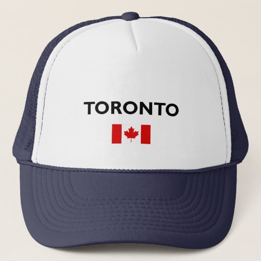 Toronto Canada Canadese vlag Licht-kleur Trucker Pet (Voorkant)