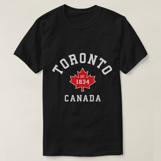 Toronto Canada Canadian Flag Maple Leaf T - shirts (Design voorkant)