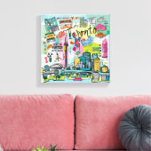Toronto, Canada Canvas Afdruk (Insitu (Woonkamer))