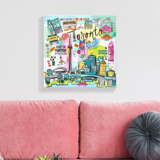 Toronto, Canada Canvas Afdruk (Insitu (Woonkamer))