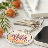 Toronto Canada City Skyline Emblem Sleutelhanger (Voorkant Rechts)