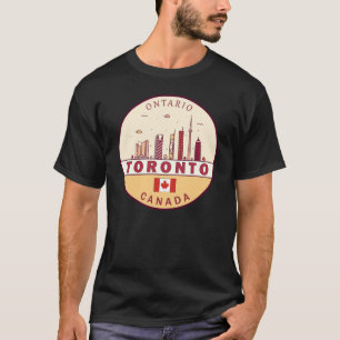Toronto Canada City Skyline Emblem T-shirt