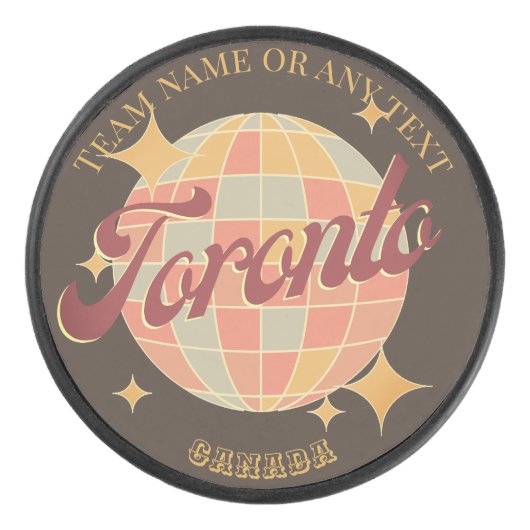 Toronto Canada City tafeltennis Hockey Puck (Voorkant)
