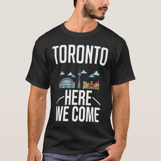 Toronto Canada City Trip Skyline Map Revel T-shirt (Voorkant)