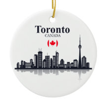 TORONTO CANADA CITYSCAPE ORNAMENT