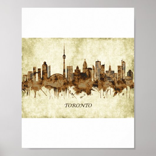Toronto Canada Cityscape Poster (Voorkant)