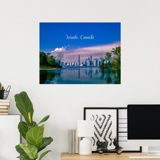 Toronto, Canada cityscape Poster (Thuiskantoor)