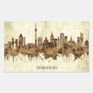 Toronto Canada Cityscape Rechthoekige Sticker