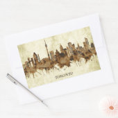 Toronto Canada Cityscape Rechthoekige Sticker (Envelop)