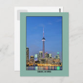 Toronto, Canada CN Tower foto Briefkaart (Voorkant / Achterkant)