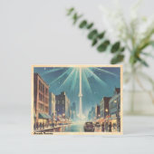 Toronto Canada CN Tower Vintage Briefkaart (Staand voorkant)