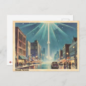 Toronto Canada CN Tower Vintage Briefkaart (Voorkant / Achterkant)