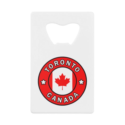 Toronto Canada Creditkaart Flessenopener (Voorkant)