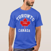 Toronto Canada Est.1793 Patriotic T Shirt (Voorkant)